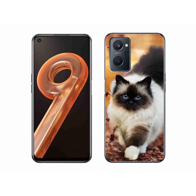 Gelový obal mmCase na mobil Realme 9i - kočka