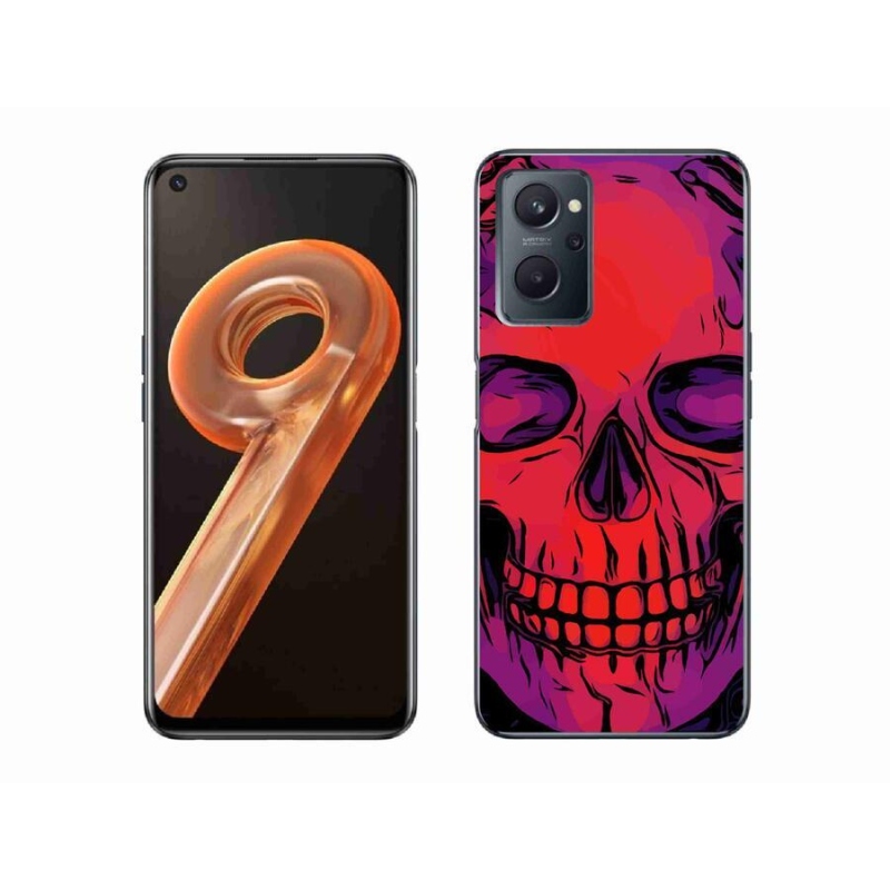 Gelový obal mmCase na mobil Realme 9i - lebka