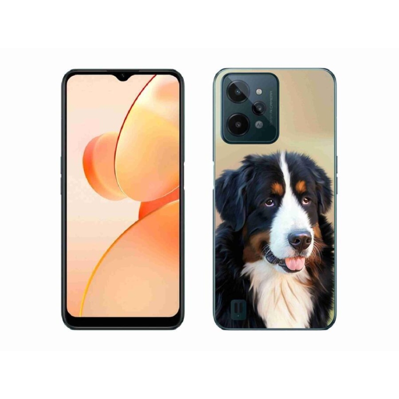 Gelový obal mmCase na mobil Realme C31 - bernský salašnický pes