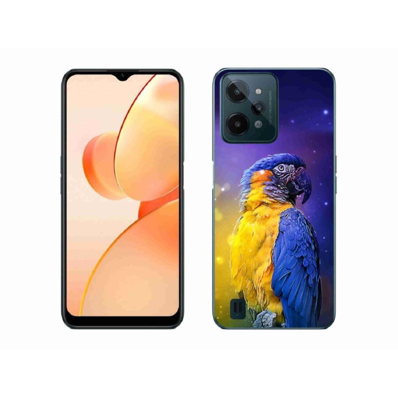 Gelový obal mmCase na mobil Realme C31 - papoušek ara 1