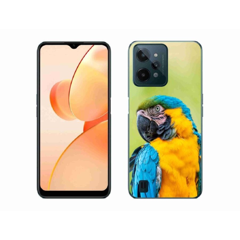 Gelový obal mmCase na mobil Realme C31 - papoušek ara 2