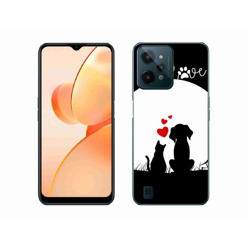 Gelový obal mmCase na mobil Realme C31 - zvířecí láska