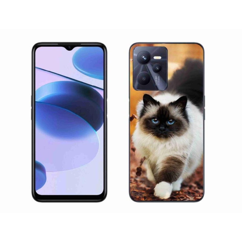 Gelový obal mmCase na mobil Realme C35 - kočka