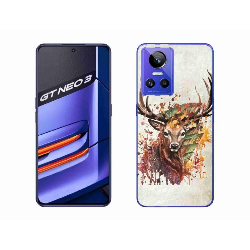 Gelový obal mmCase na mobil Realme GT Neo 3 - jelen 1