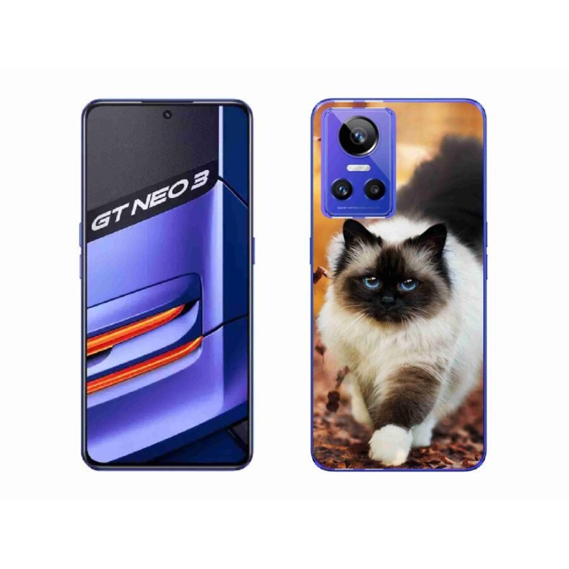 Gelový obal mmCase na mobil Realme GT Neo 3 - kočka