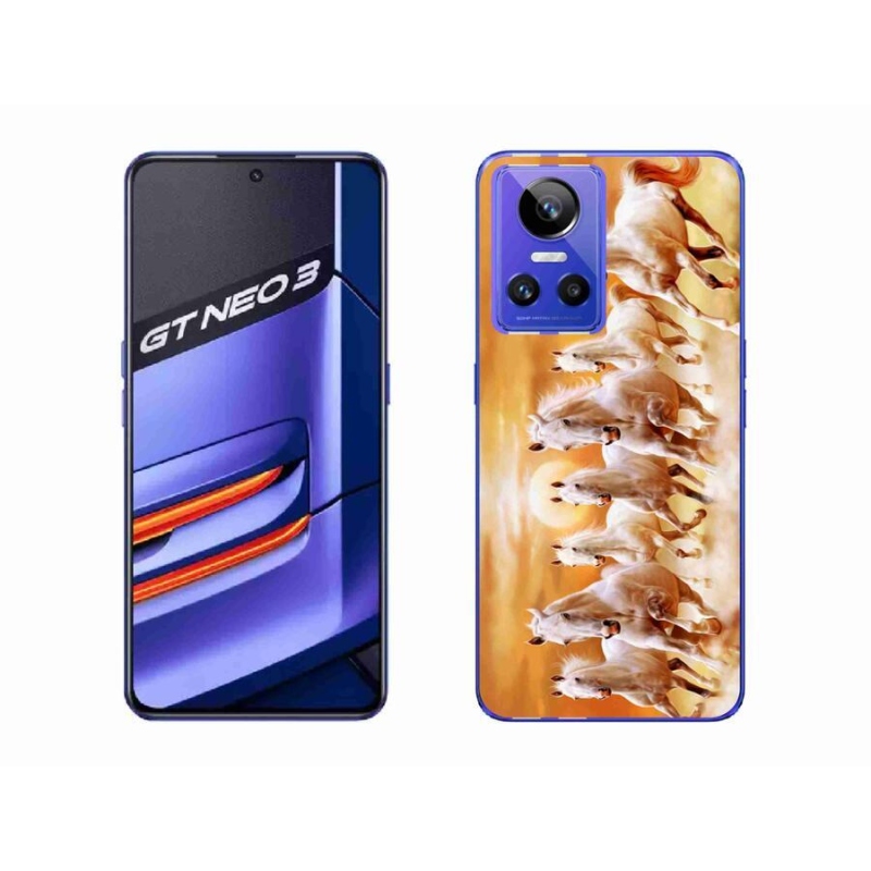 Gelový obal mmCase na mobil Realme GT Neo 3 - koně 2