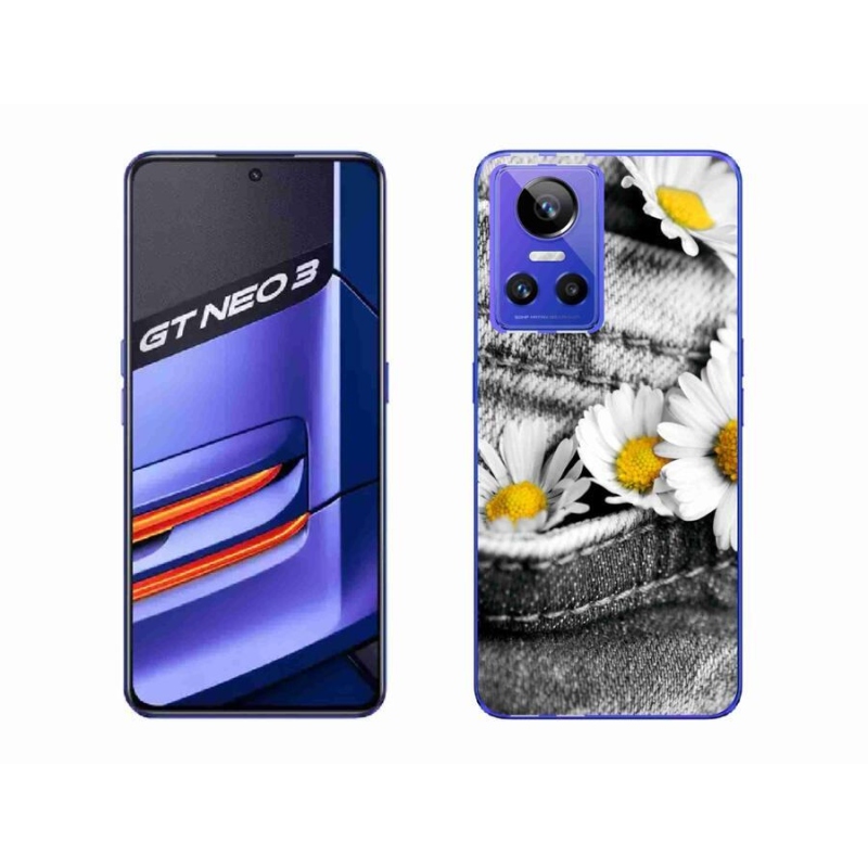 Gelový obal mmCase na mobil Realme GT Neo 3 - kopretiny