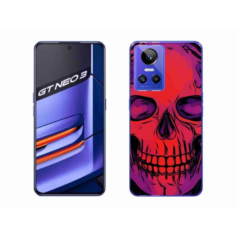 Gelový obal mmCase na mobil Realme GT Neo 3 - lebka