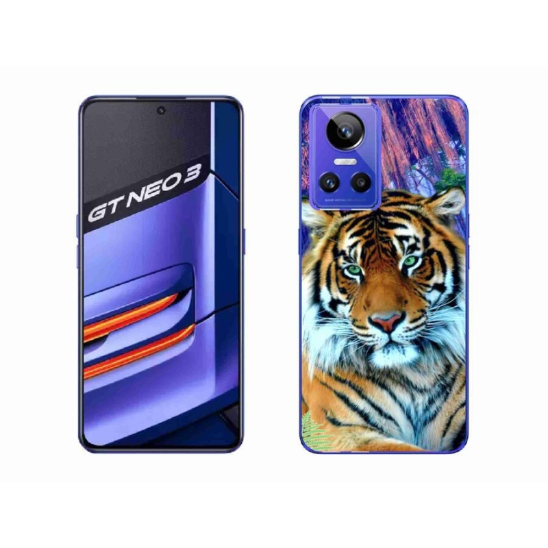 Gelový obal mmCase na mobil Realme GT Neo 3 - tygr