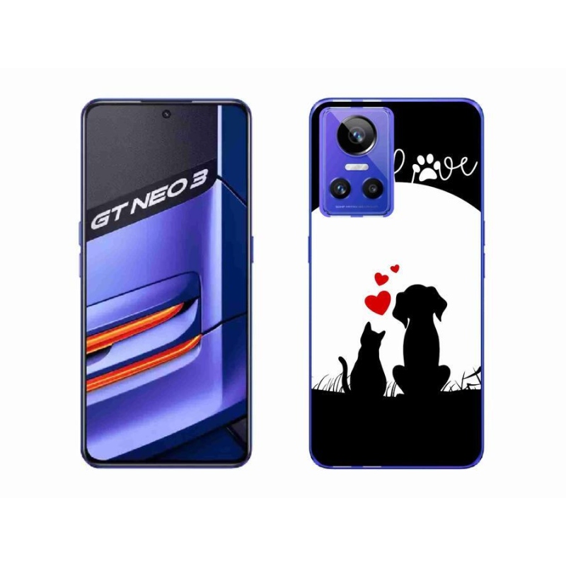Gelový obal mmCase na mobil Realme GT Neo 3 - zvířecí láska