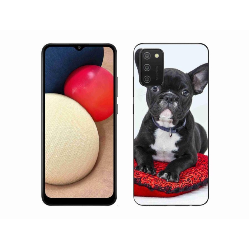 Gelový obal mmCase na mobil Samsung Galaxy A02s (164.2x75.9x9.1mm) - buldok