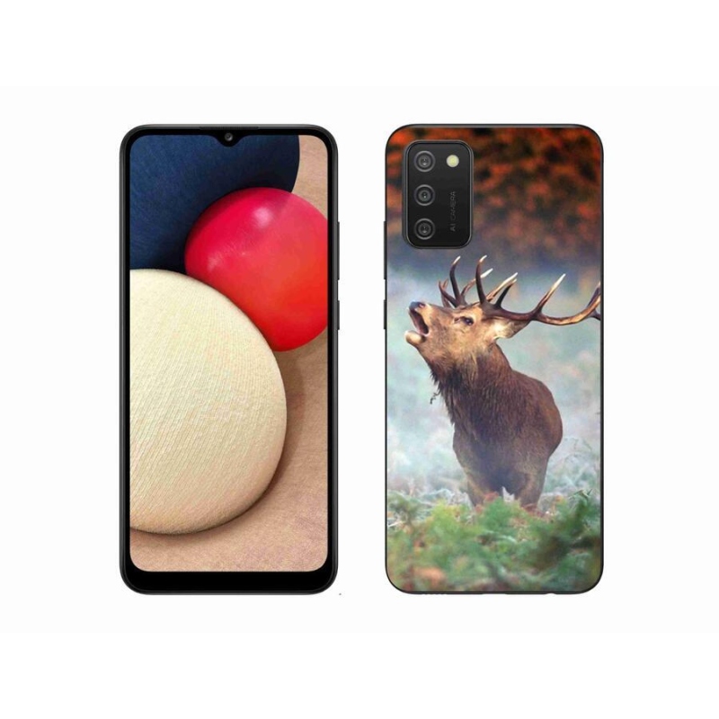 Gelový obal mmCase na mobil Samsung Galaxy A02s (164.2x75.9x9.1mm) - jelen 2