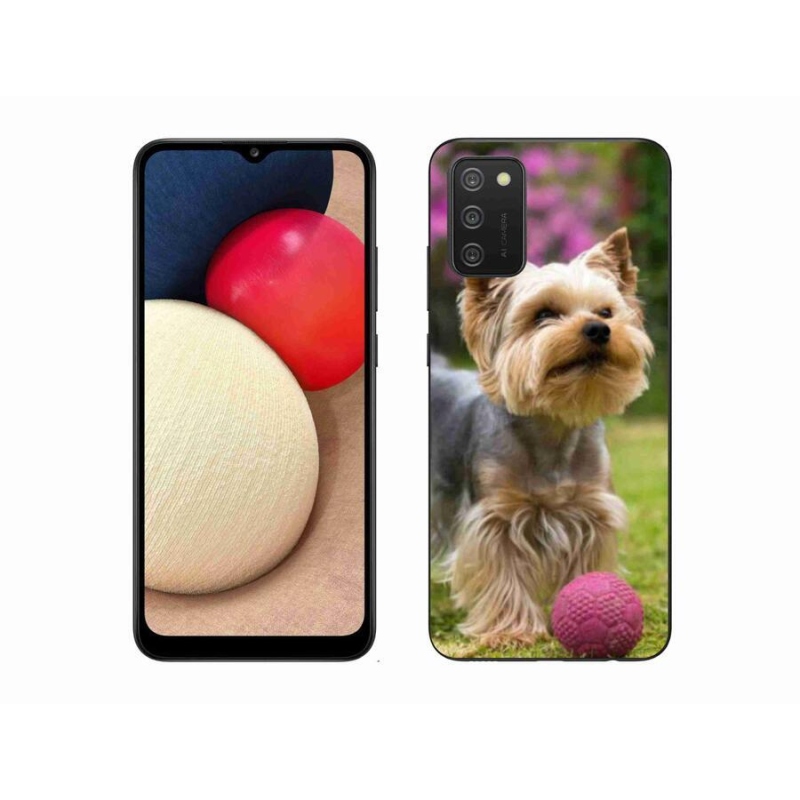 Gelový obal mmCase na mobil Samsung Galaxy A02s (164.2x75.9x9.1mm) - jorkšír 4