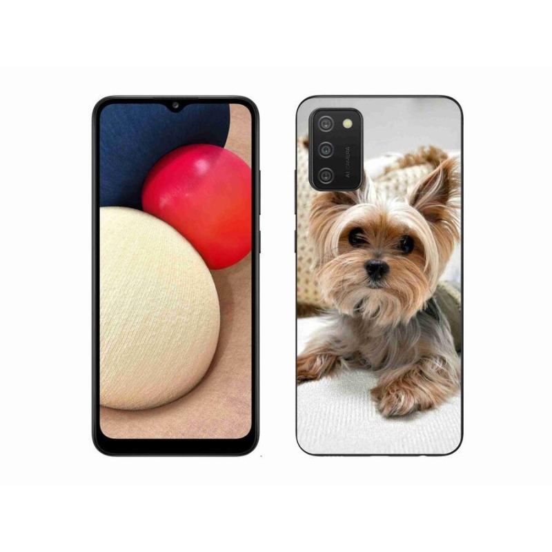Gelový obal mmCase na mobil Samsung Galaxy A02s (164.2x75.9x9.1mm) - jorkšír 5