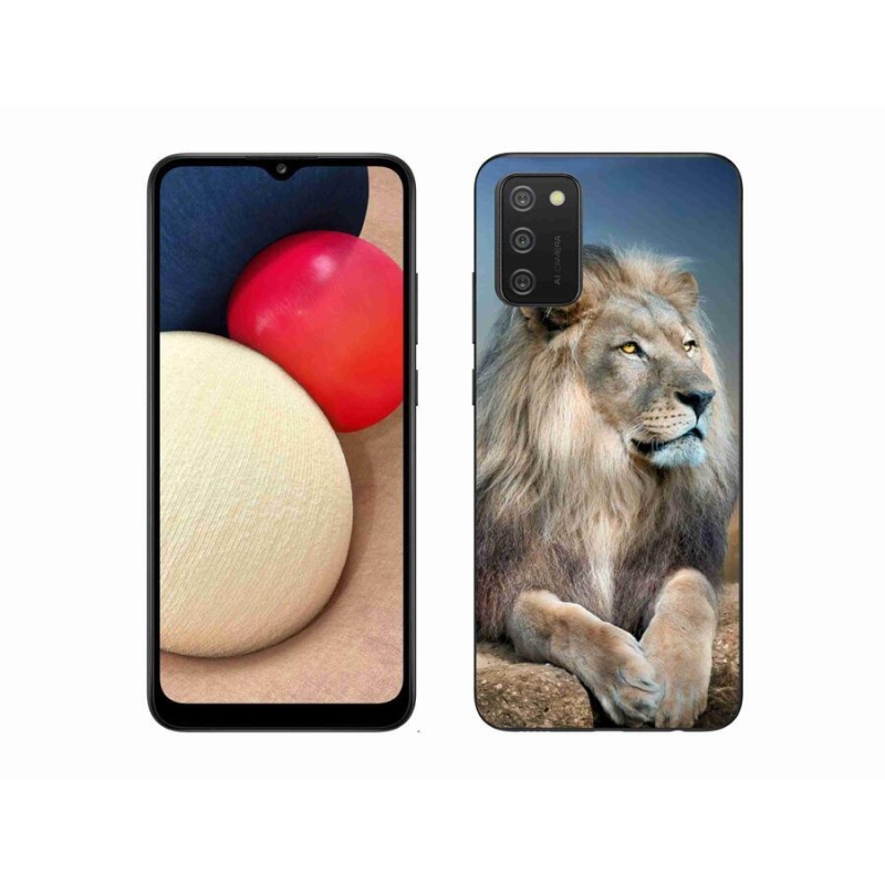 Gelový obal mmCase na mobil Samsung Galaxy A02s (164.2x75.9x9.1mm) - lev 1