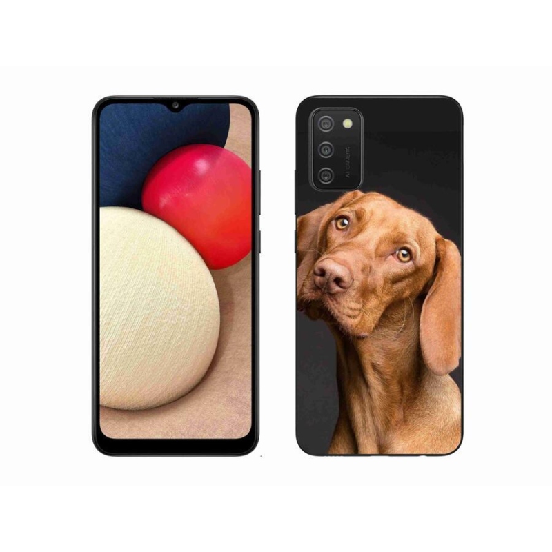 Gelový obal mmCase na mobil Samsung Galaxy A02s (164.2x75.9x9.1mm) - maďarský ohař