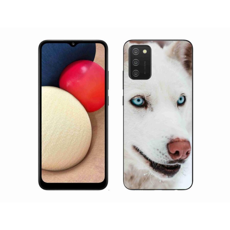 Gelový obal mmCase na mobil Samsung Galaxy A02s (164.2x75.9x9.1mm) - psí pohled