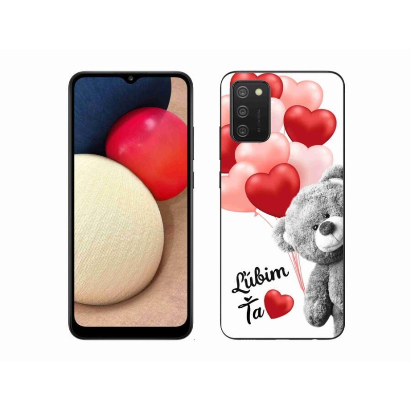 Gelový obal mmCase na mobil Samsung Galaxy A02s (164.2x75.9x9.1mm) - ľúbim ťa sk