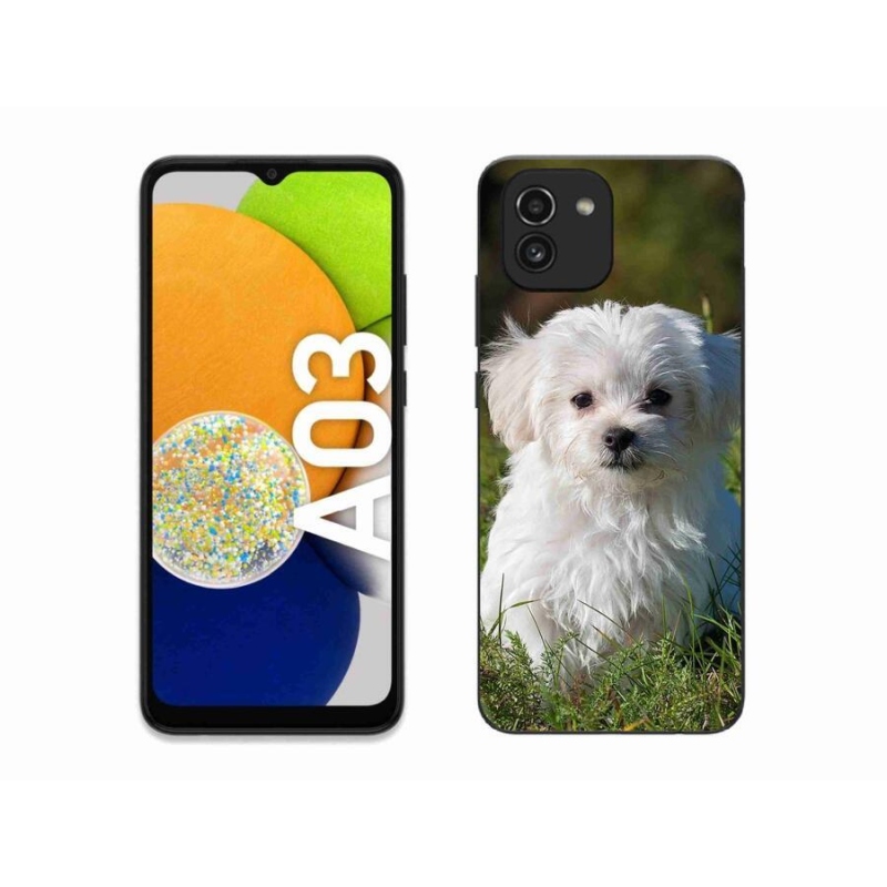 Gelový obal mmCase na mobil Samsung Galaxy A03 - bišonek