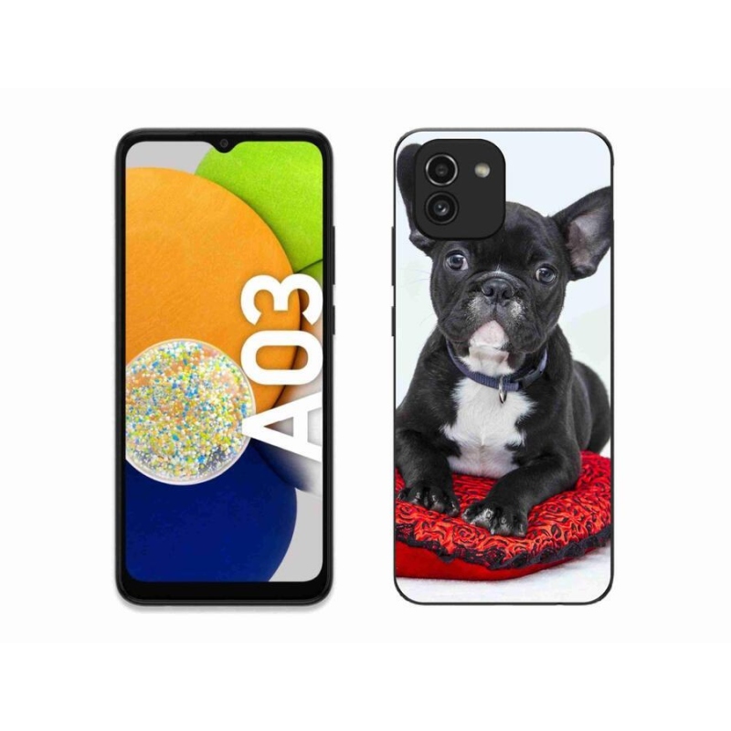 Gelový obal mmCase na mobil Samsung Galaxy A03 - buldok