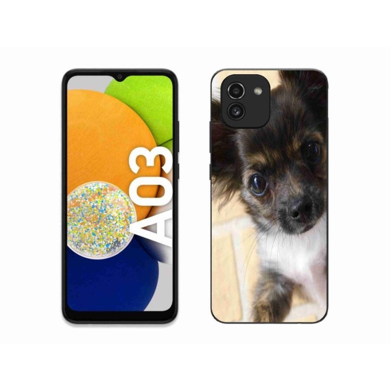 Gelový obal mmCase na mobil Samsung Galaxy A03 - čivava 2
