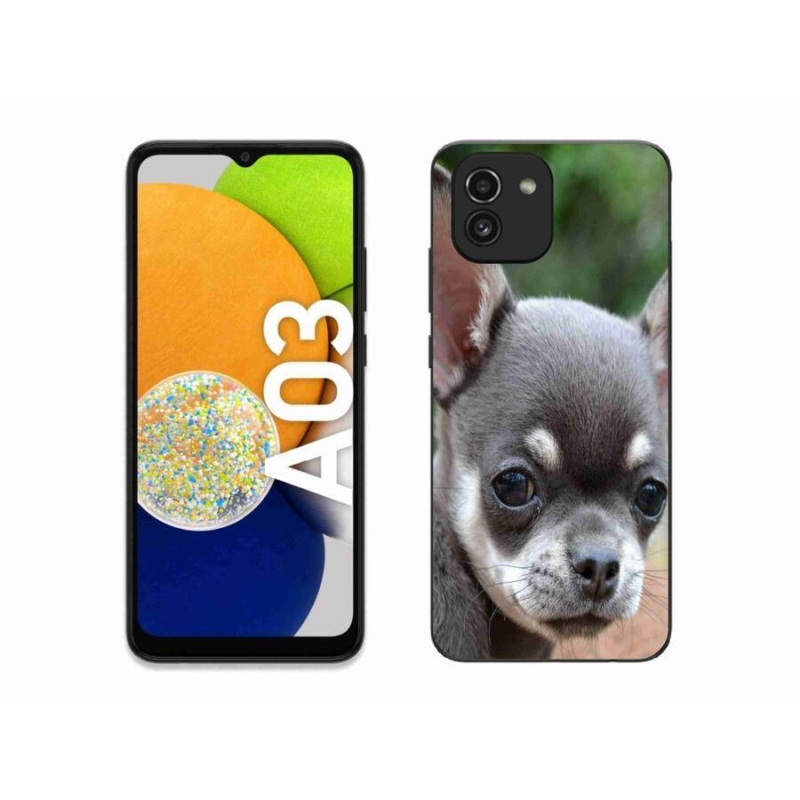 Gelový obal mmCase na mobil Samsung Galaxy A03 - čivava
