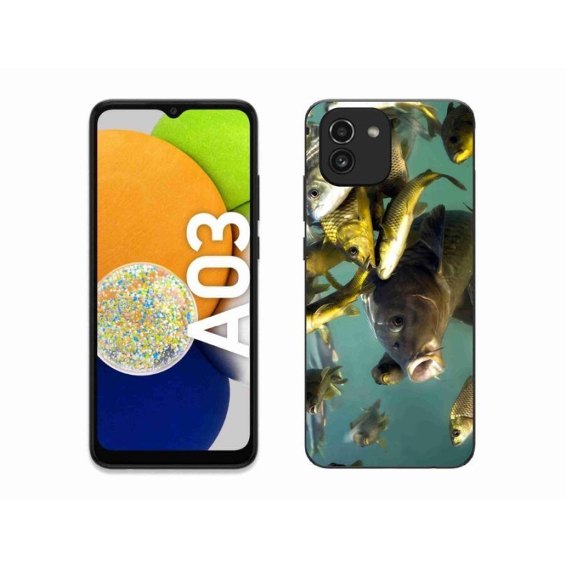 Gelový obal mmCase na mobil Samsung Galaxy A03 - hejno ryb