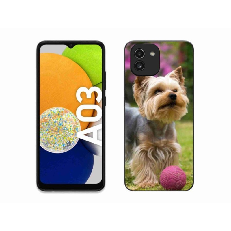 Gelový obal mmCase na mobil Samsung Galaxy A03 - jorkšír 4