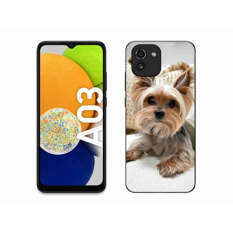 Gelový obal mmCase na mobil Samsung Galaxy A03 - jorkšír 5