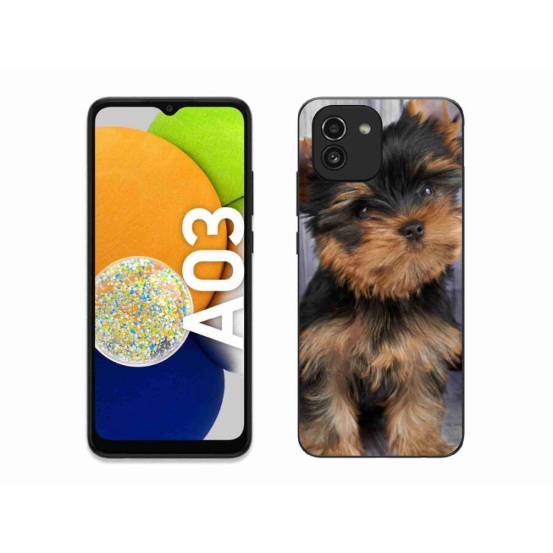 Gelový obal mmCase na mobil Samsung Galaxy A03 - jorkšír 9