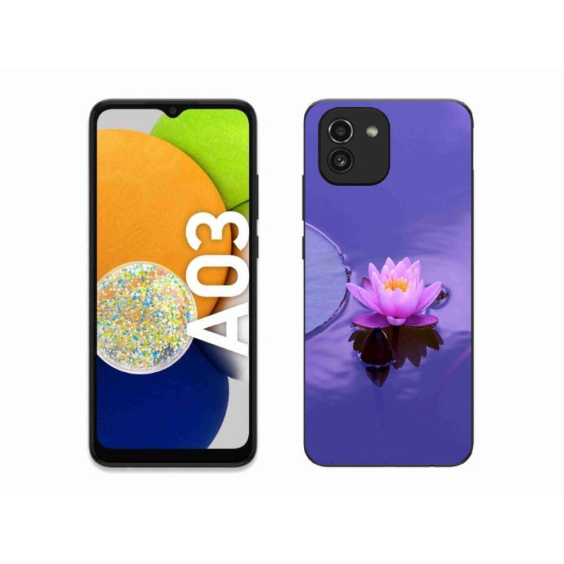 Gelový obal mmCase na mobil Samsung Galaxy A03 - květ na hladině