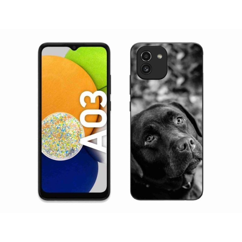 Gelový obal mmCase na mobil Samsung Galaxy A03 - labrador