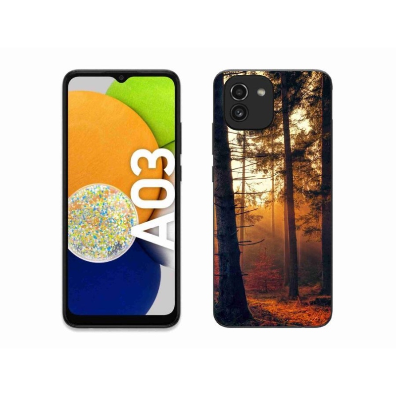 Gelový obal mmCase na mobil Samsung Galaxy A03 - les