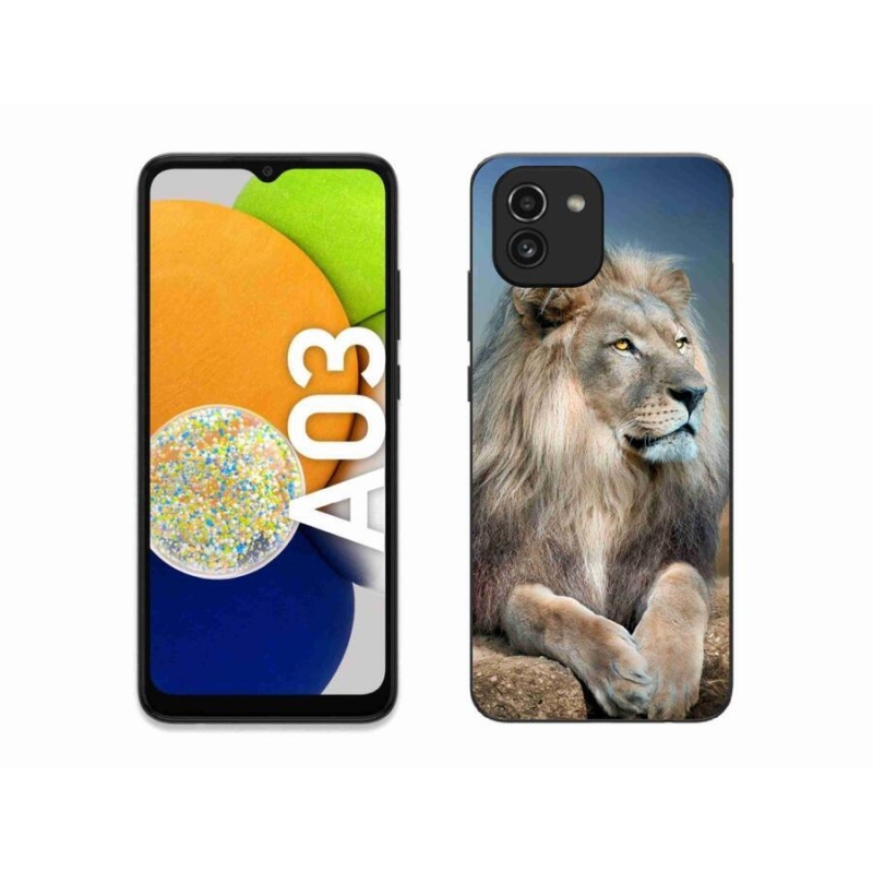 Gelový obal mmCase na mobil Samsung Galaxy A03 - lev 1