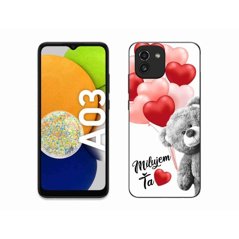 Gelový obal mmCase na mobil Samsung Galaxy A03 - milujem Ťa sk