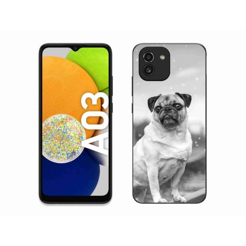 Gelový obal mmCase na mobil Samsung Galaxy A03 - mops