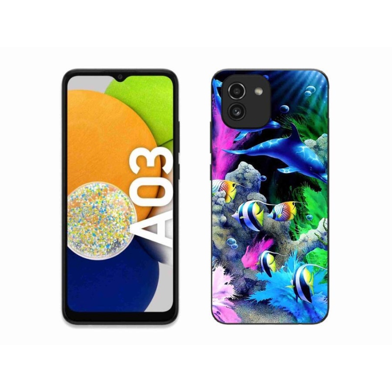 Gelový obal mmCase na mobil Samsung Galaxy A03 - mořský svět