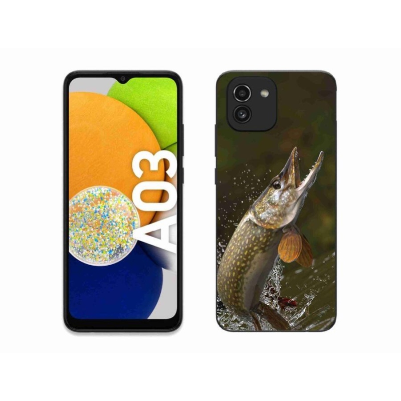 Gelový obal mmCase na mobil Samsung Galaxy A03 - štika