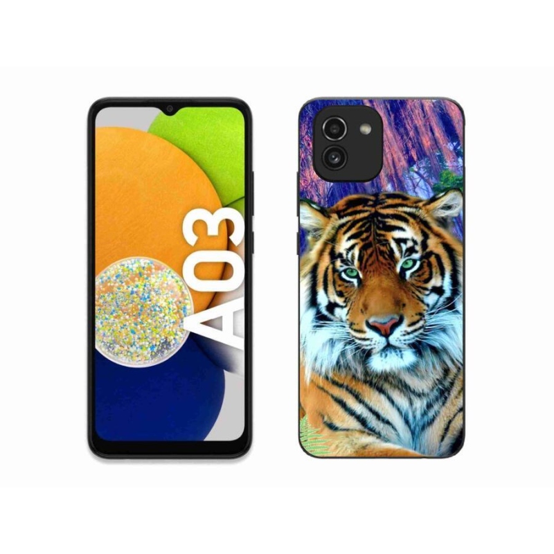 Gelový obal mmCase na mobil Samsung Galaxy A03 - tygr
