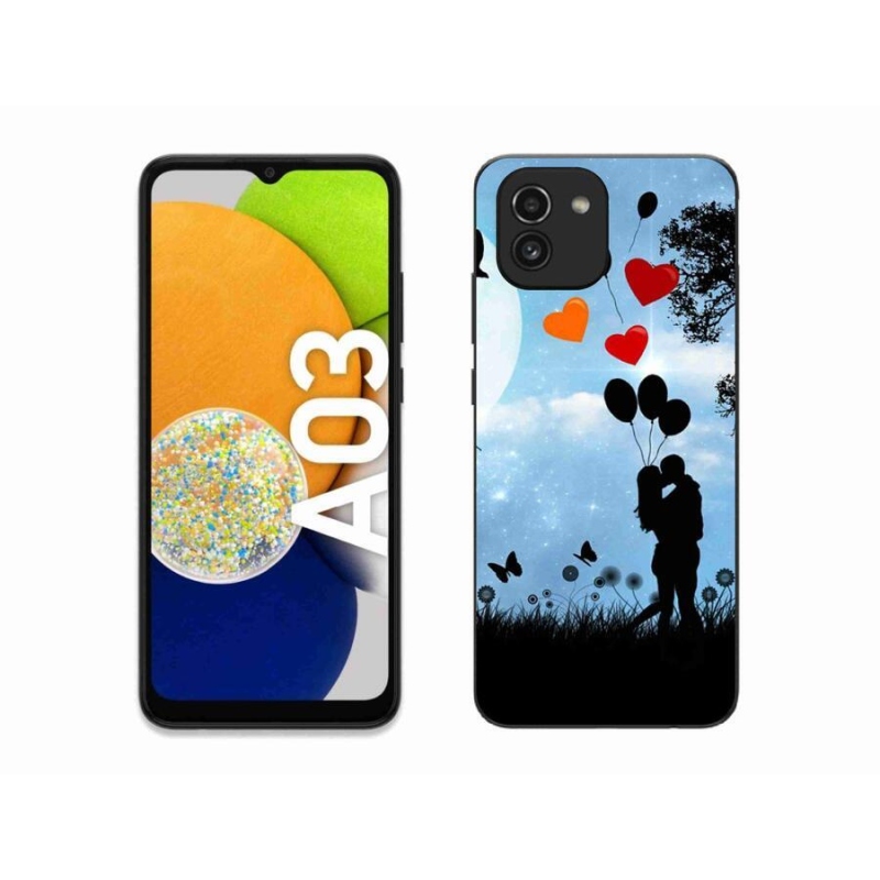 Gelový obal mmCase na mobil Samsung Galaxy A03 - zamilovaný pár