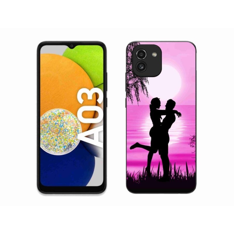 Gelový obal mmCase na mobil Samsung Galaxy A03 - západ slunce
