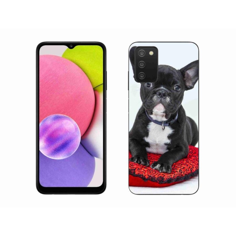 Gelový obal mmCase na mobil Samsung Galaxy A03s (166.6 x 75.9 x 9.1) - buldok
