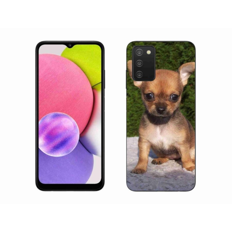 Gelový obal mmCase na mobil Samsung Galaxy A03s (166.6 x 75.9 x 9.1) - čivava 3