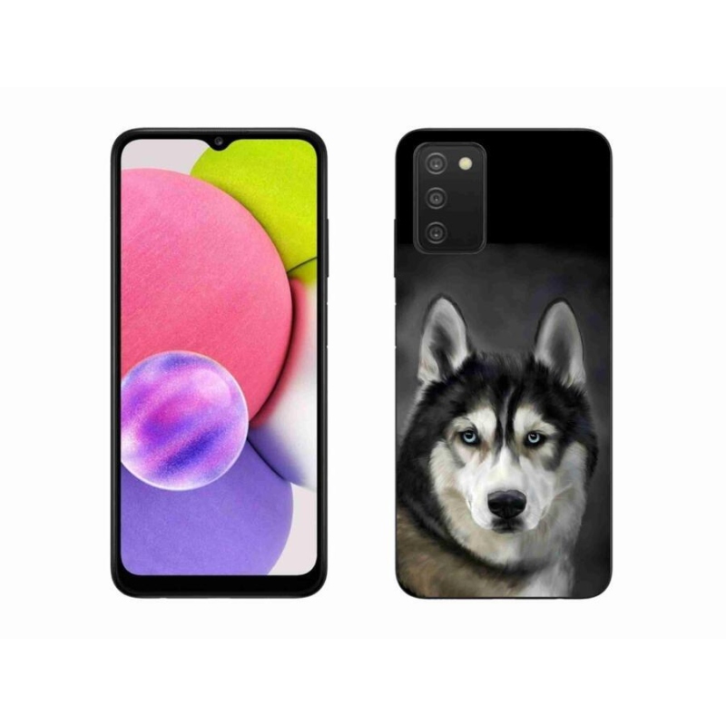 Gelový obal mmCase na mobil Samsung Galaxy A03s (166.6 x 75.9 x 9.1) - husky