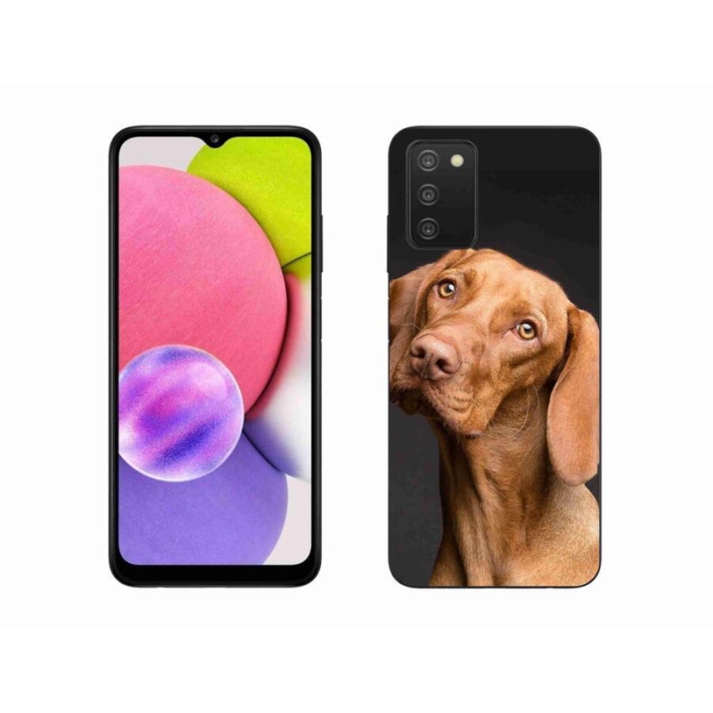 Gelový obal mmCase na mobil Samsung Galaxy A03s (166.6 x 75.9 x 9.1) - maďarský ohař