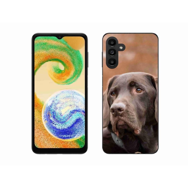 Gelový obal mmCase na mobil Samsung Galaxy A04s (164.7x76.7x9.1mm) - hnědý labrador