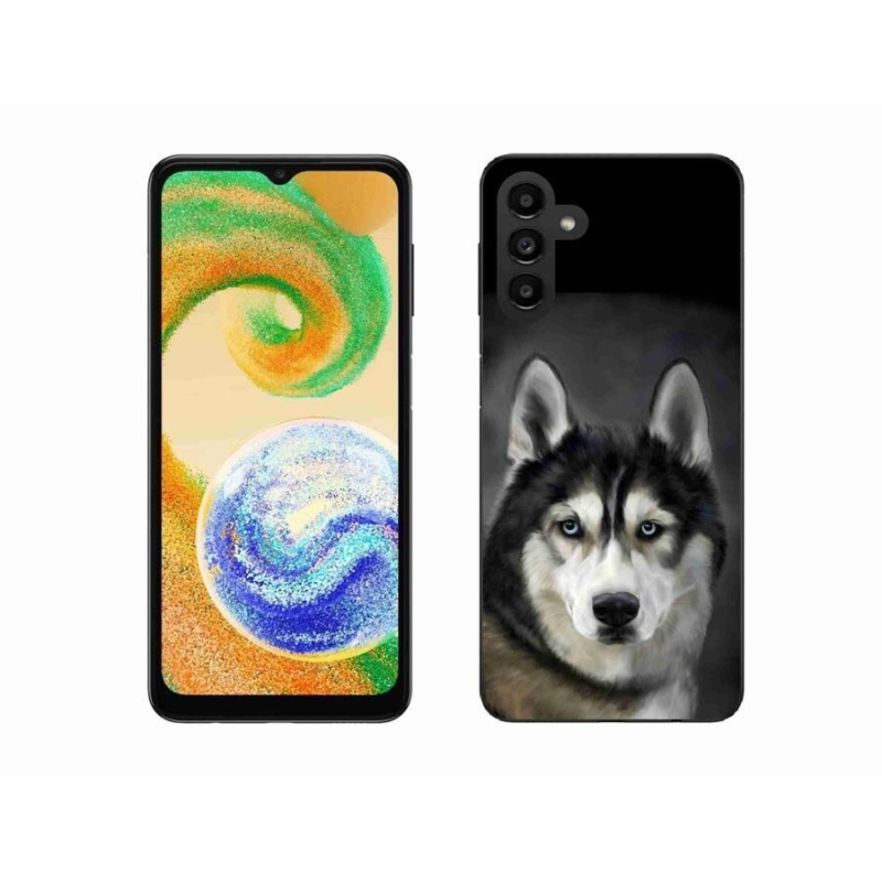 Gelový obal mmCase na mobil Samsung Galaxy A04s (164.7x76.7x9.1mm) - husky