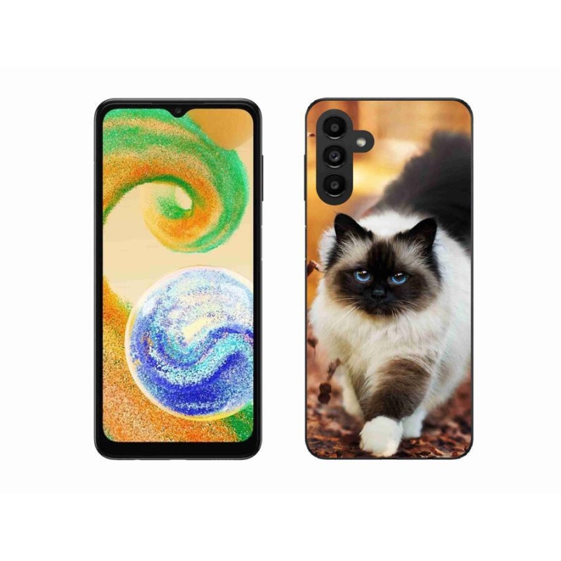 Gelový obal mmCase na mobil Samsung Galaxy A04s (164.7x76.7x9.1mm) - kočka