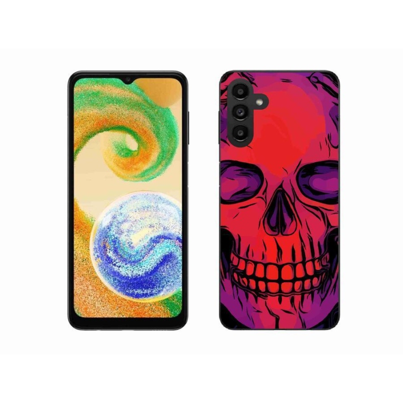 Gelový obal mmCase na mobil Samsung Galaxy A04s (164.7x76.7x9.1mm) - lebka