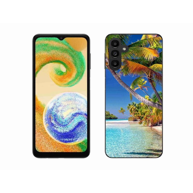 Gelový obal mmCase na mobil Samsung Galaxy A04s (164.7x76.7x9.1mm) - mořská pláž